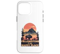 Yellowstone is My Happy Place Bison National Park Coque pour iPhone 16 Pro Max