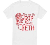 Yellowstone - "Love Me Like Rip Loves Beth" T-Shirt für Herren TV13420 (4XL) (Weiß)