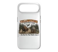 Yellowstone National Park Do Not Pet The Fluffy Cows Vintage Coque pour iPhone Air