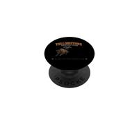 Yellowstone National Park Do Not Pet The Fluffy Cows Vintage PopSockets PopGrip Adhésif