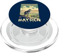 Yellowstone National Park Hayden Valley Wolf WPA Poster PopSockets PopGrip pour MagSafe