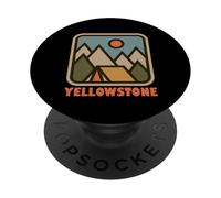 Yellowstone National Park in Wyoming WY Nature Backpacking PopSockets PopGrip Adhésif