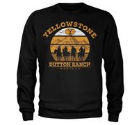 Yellowstone Officiellement sous Licence Cowboys Sweat-Shirt (Noir), Small