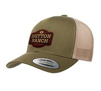 Yellowstone Officiellement sous Licence Dutton Ranch Premium Trucker Cap (Olive-Kaki), Taille Unique