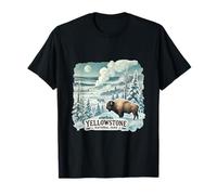 Yellowstone Parc National Hiver, Trekking, Hiver, Neige T-Shirt