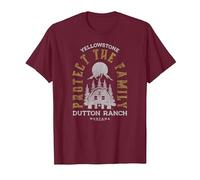 Yellowstone Protect The Family - Licence Officielle T-Shirt, Homme, Marron, S