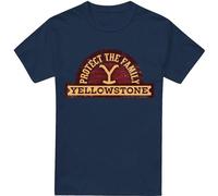Yellowstone - "Protect the Family" T-Shirt für Herren TV13414 (XL) (Marineblau)