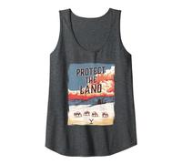 Yellowstone Protect The Land Scenic Landscape Débardeur, Femme, Chiné Foncé, XXL