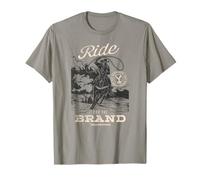 Yellowstone Ride for The Brand Distressed Cowboy Portrait T-Shirt
