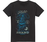 Yellowstone - "Ride For The Brand" T-shirt pour homme TV13405 (3XL) (Noir)
