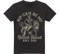 Yellowstone - "Rip Can Be My Ranch Hand" T-shirt pour homme TV5703 (4XL) (Noir)