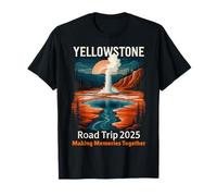 Yellowstone Road Trip 2025 Summer Vacation Family Souvenir T-Shirt