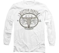Yellowstone - T-shirt "Dutton Ranch" pour homme/femme unie TV10252 (L) (Blanc)