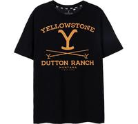 Yellowstone - T-shirt "Dutton Ranch" pour homme NS7341 (L) (Noir)