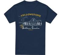 Yellowstone - T-shirt "Dutton Ranch" pour homme TV13402 (S) (Bleu marine)