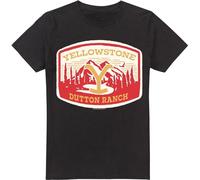 Yellowstone - T-shirt "Dutton Ranch" pour homme TV13409 (4XL) (Noir)