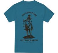 Yellowstone - T-shirt "Dutton Ranch" pour homme TV13412 (M) (Ardoise)