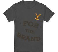 Yellowstone - T-shirt "For the Brand" pour homme/femme unie TV18077 (L) (Charbon de bois)