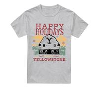 Yellowstone - T-shirt HAPPY HOLIDAYS - Homme (TV13426)