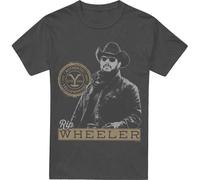Yellowstone - T-shirt homme/femme unie TV18084 (S) (Charbon de bois)