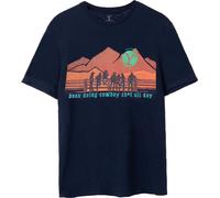 Yellowstone - T-shirt manches courtes pour homme NS7417 (XXL) (Bleu marine)