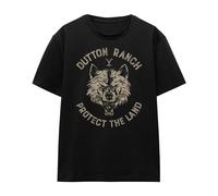 Yellowstone - T-shirt motif/style Loup DUTTON RANCH PROTECT THE LAND - (TV27739)