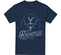 Yellowstone - T-shirt "Revenge" pour homme TV5674 (4XL) (Bleu marine)