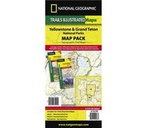National Geographic – Pack de cartes topographiques Trails Illustrated : Yellowstone & Grand Teton