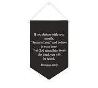 Yelolyio Bannière décorative en toile « If You Declare with Your Mouth » - 25,4 x 38,1 cm - Décoration murale pour chambre à coucher, chambre d'enfant, décoration d'intérieur