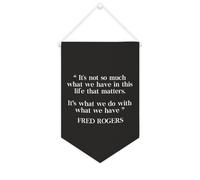 Yelolyio Bannière décorative en toile « It's Not So Much What We Have in This Life » - 25,4 x 38,1 cm - Décoration murale pour chambre à coucher, chambre d'enfant, décoration d'intérieur
