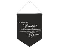 Yelolyio Bannière décorative en toile « The Best And Most Beautiful Things in The World » - 25,4 x 30,5 cm - Décoration murale pour chambre à coucher, chambre d'enfant, décoration d'intérieur