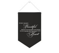 Yelolyio Bannière décorative en toile « The Best And Most Beautiful Things in The World » - 25,4 x 38,1 cm - Décoration murale pour chambre à coucher, chambre d'enfant, décoration d'intérieur