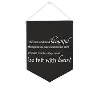 Yelolyio Bannière décorative en toile « The Best And Most Beautiful Things in The World » - 30,5 x 40,6 cm - Décoration murale pour chambre à coucher, chambre d'enfant, décoration d'intérieur