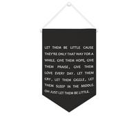 Yelolyio Bannière en toile « Let Them Be Little Cause » - À suspendre au mur - Décoration murale pour salon, chambre à coucher, bureau, cadeaux de vacances - 25,4 x 38,1 cm