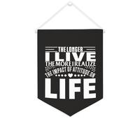 Yelolyio Bannière en toile « The Longer I Live, The More I Realize The Impact of Attitude on Life » - Décoration murale pour salon, chambre à coucher, bureau