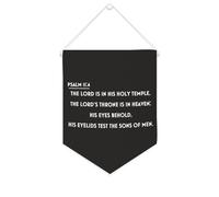 Yelolyio Bannière en toile « The LORD Is in His Holy Temple » - À suspendre au mur - Décoration murale - Œuvre d'art pour salon, chambre à coucher, bureau, cadeaux de vacances - 25,4 x 30,5 cm