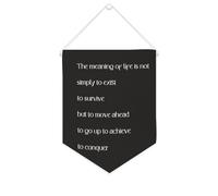 Yelolyio Bannière en toile « The Meaning of Life Is Not Simply to Exist to Survive » - 25,4 x 30,5 cm - Décoration murale pour chambre à coucher, chambre d'enfant, décoration d'intérieur