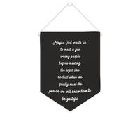 Yelolyio Bannière murale en toile avec citation inspirante « Maybe God Wants Us to Meet A Few Wrong People » - Décoration murale - 25,4 x 30,5 cm - Cadeau de pendaison de crémaillère