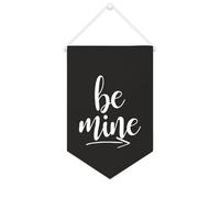 Yelolyio Be Mine Bannière en toile de 25,4 x 38,1 cm à suspendre au mur de motivation pour chambre à coucher, chambre d'enfant, décoration d'intérieur