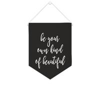 Yelolyio Be Your Own Kind of Beautiful Canvas Banner Inspiration Wall Hanging Fanion Banner Wall Home Decoration Artwork for Living Bedroom Office Holiday Gifts 25,4 x 30,5 cm