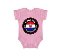 Yelolyio Body une pièce « The Greatest Place on Earth Is Croatia Pride » - Body une pièce pour bébé garçon et fille - Unisexe, Rose - The greatest place on earth is Croatia, 6 mois