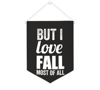 Yelolyio But I Love Fall Most Of All Bannière en toile 30,5 x 40,6 cm à suspendre au mur de motivation Décoration murale pour chambre à coucher, chambre d'enfant, décoration d'intérieur