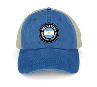 Yelolyio Casquette d'extérieur en maille pour homme Casquette de baseball The Greatest Place On Earth Casquettes de coton Argentine Drapeau Argentine Casquettes de baseball Chapeaux de pêche