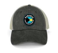 Yelolyio Casquettes de baseball The Greatest Place On Earth Bahamas Drapeau des Bahamas Casquettes en coton Chapeau de soleil Casquettes patriotiques pour hommes et femmes Casquettes en maille