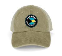 Yelolyio Casquettes de baseball The Greatest Place On Earth Bahamas Drapeau des Bahamas Casquettes en coton Chapeau de soleil Casquettes patriotiques pour hommes et femmes Casquettes en maille