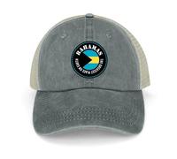 Yelolyio Casquettes de baseball The Greatest Place On Earth Bahamas Drapeau des Bahamas Casquettes en coton Chapeau de soleil Casquettes patriotiques pour hommes et femmes Casquettes en maille