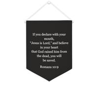 Yelolyio Drapeau mural en toile avec citation inspirante « If You Declare with Your Mouth » - Décoration murale - 30,5 x 40,6 cm - Cadeau de pendaison de crémaillère