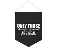 Yelolyio Drapeau mural en toile avec citation inspirante « Only Those Who Capture The Moment Are Real » - Décoration murale pour la maison et le bureau - 30,5 x 40,6 cm - Cadeau de pendaison de