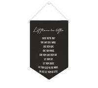 Yelolyio Let Them Be Little -cause They Only That Way for A While Bannière en toile 25,4 x 38,1 cm à suspendre au mur Décoration murale pour chambre à coucher, chambre d'enfant, décoration d'intérieur