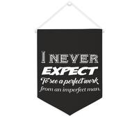 Yelolyio Like Every Man of Sense And Good Feeling, I Abominate Work Bannière en toile 30,5 x 40,6 cm à suspendre au mur pour chambre à coucher, chambre d'enfant, décoration d'intérieur